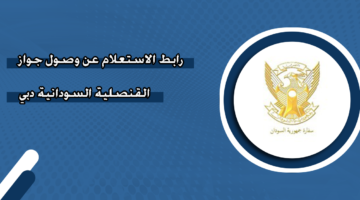 رابط الاستعلام عن وصول جواز القنصلية السودانية دبي